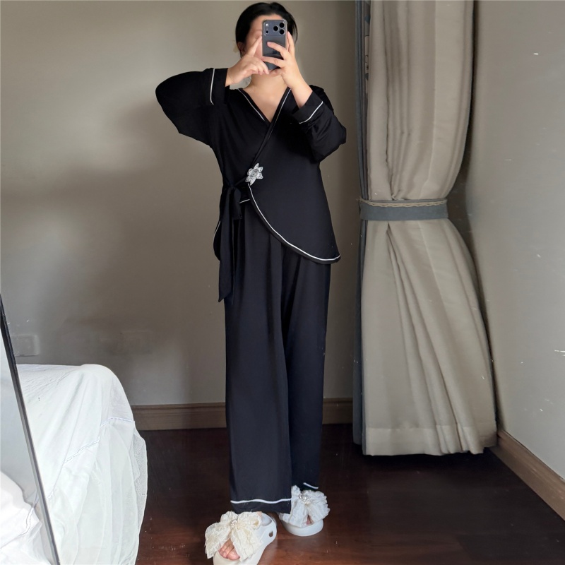Plus Size 2 Piece Modal Women'S Sleepwear Lounge Wear Sets Custom Loungewear Women Sets Modal Pajama Set Night Wear for Women