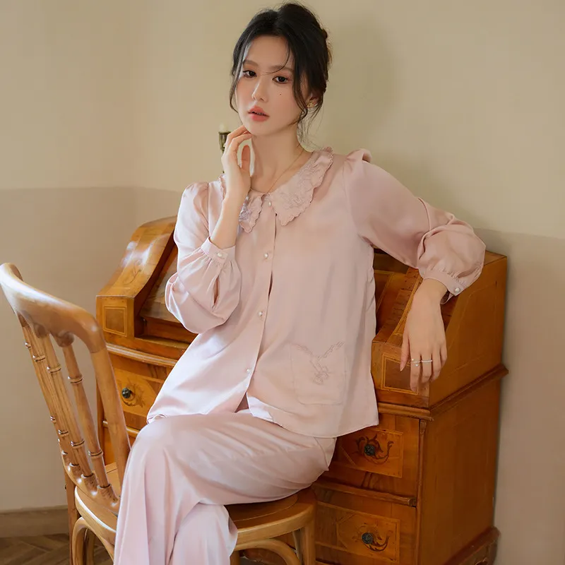 Sleepwear Lounge Wear Night Gown Women Sleepwear Sets Pants Pajamas