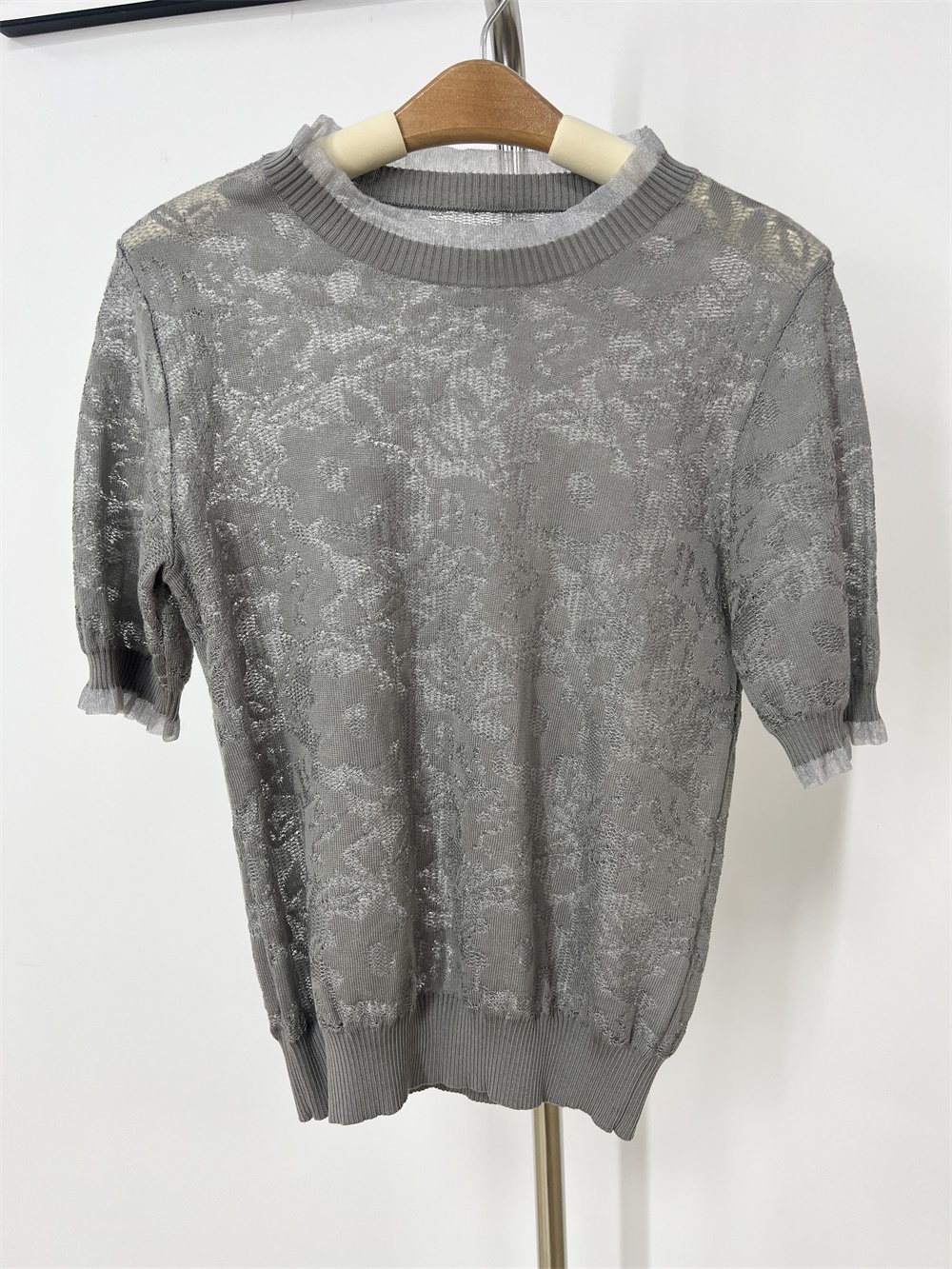 Custom FNJIA Plus Size Knitted Plain Casual Breathable Quick Dry Women's Summer T-Shirts