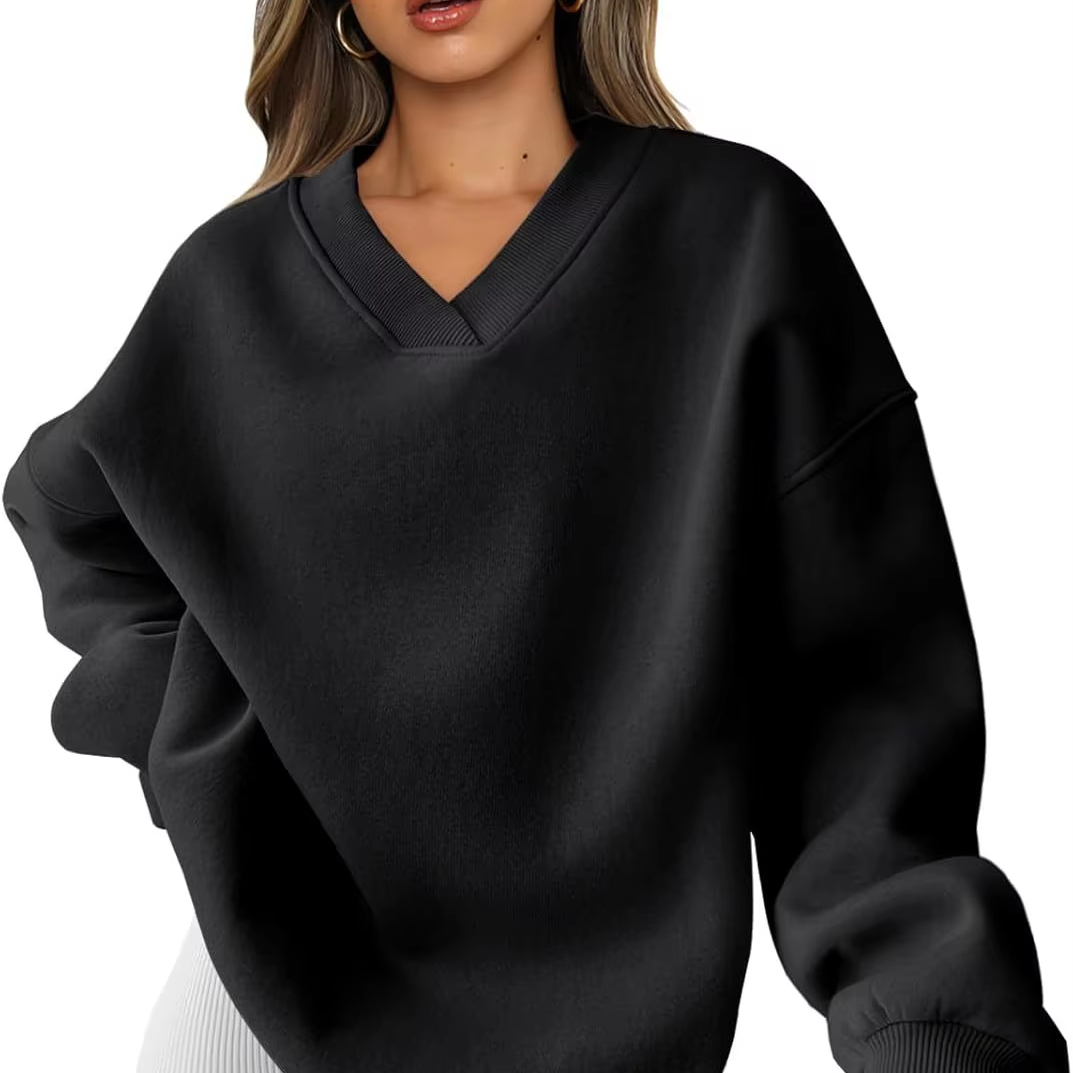 Women's Loose Hoodie European and American Autumn and Winter New Style Pullover Long Sleeved Versatile Hoodie OEM
