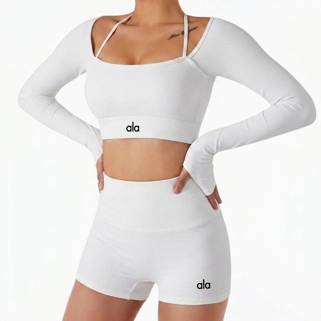 Yoga Women's Halter Neck 2PCS Fitness Set Quick Drying Gym Set