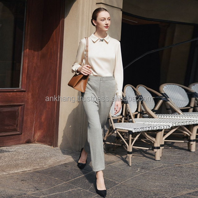 Women's Casual Style Satin Blouse 4