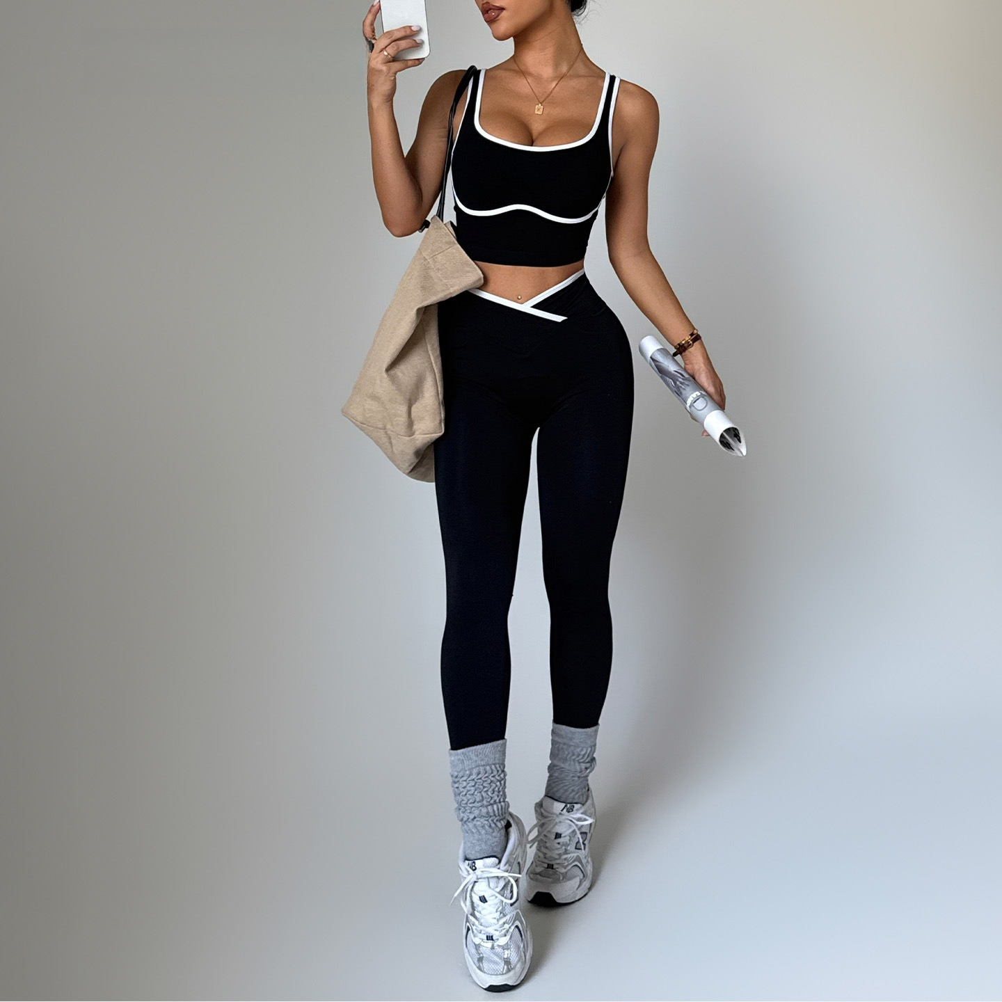 LVD341 Sports Wear Gym Fitness Yoga Sets Fitness Clothing Activewear Sets Women Sportswear V Waist Workout Clothes for Women