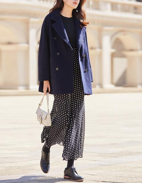 High-Quality Fabric Women Wool Coat