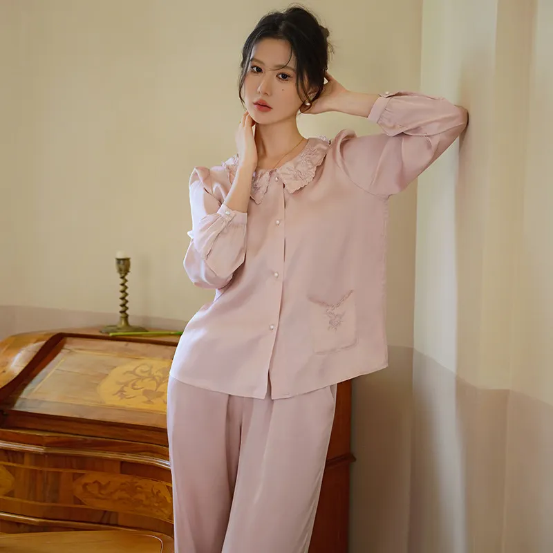 Sleepwear Lounge Wear Night Gown Women Sleepwear Sets Pants Pajamas