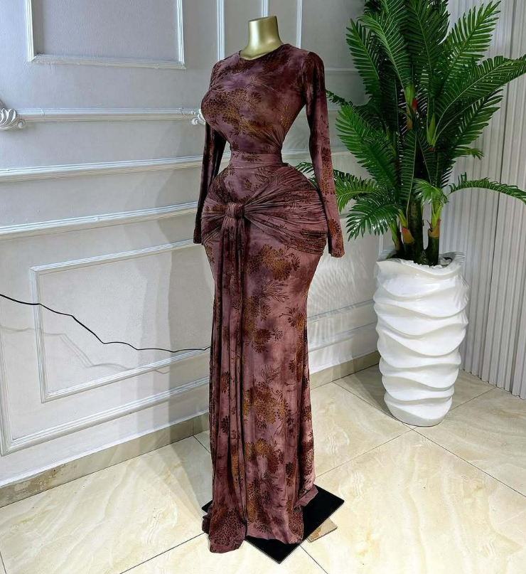 Women's Long Sleeve Maxi Dress Style 1