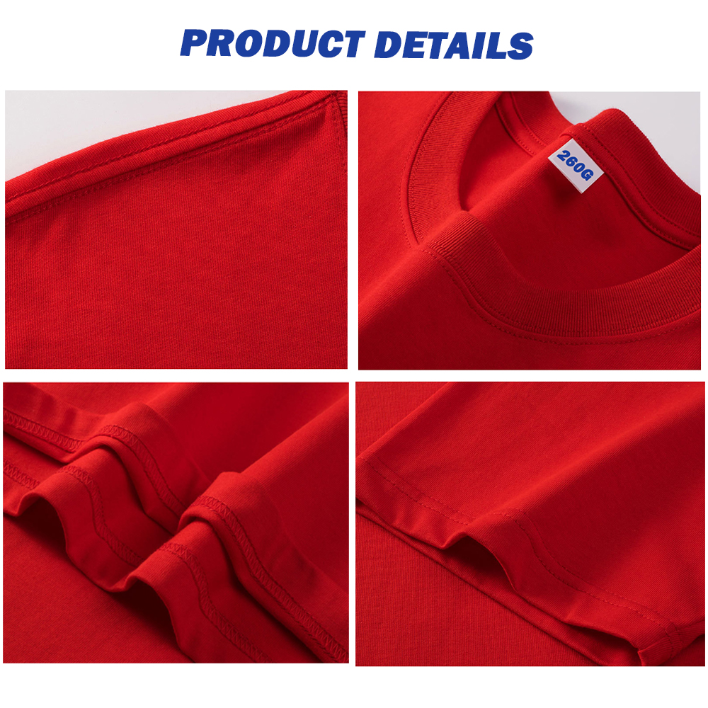 Custom T Shirts Your Own Brand Heavy Cotton T Shirt Unisex Oversized Fit Blank Printed Logo 180 200 Gsm 220 240 280 High Quality