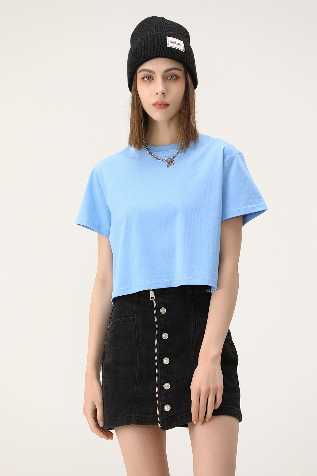 Custom Printing Cotton Womens Crop Top T Shirt for Fitness With Your Design Logo Plain Crop Tops for Women Tight Fitted T-shirt