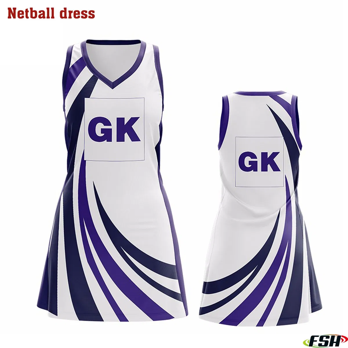 Hot Sale Custom Fitness Netball Dress Wholesale