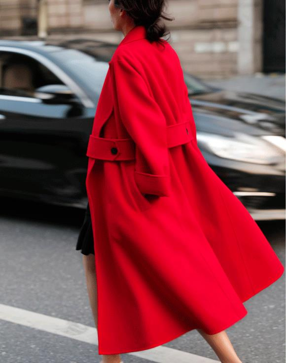 Women′ S Wool Coats in Custom-Made Fabrics