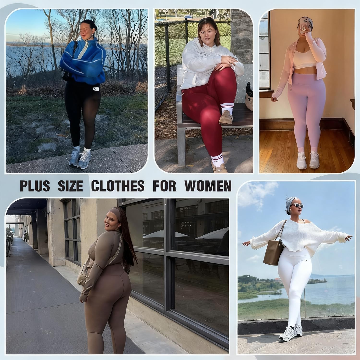Plus Size Women's Leggings with Pockets-Stretchy for Tummy Control High Waist Color Blocking Wrinkle-Resistant Yoga Pants 5XL