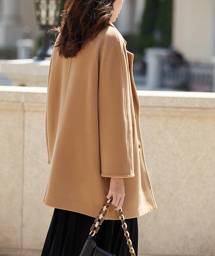 High-Quality Fabric Women Wool Coat