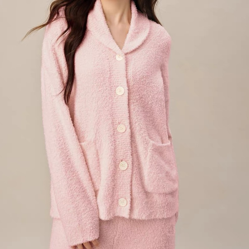 Knit Casual Women Pajamas Soft Ladies Homewear 2 PCS Women Sleepwear.