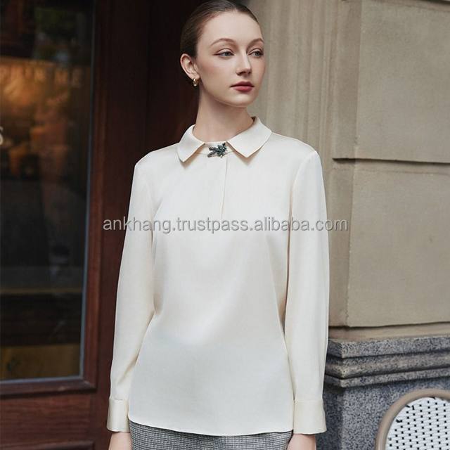 Women's Casual Style Satin Blouse 3