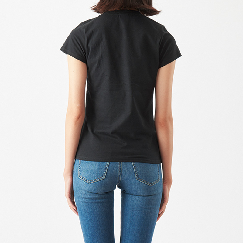 Women's Short Sleeve T-shirt Plain Round-neck Cotton Blank Slim Fit Women's T-shirts