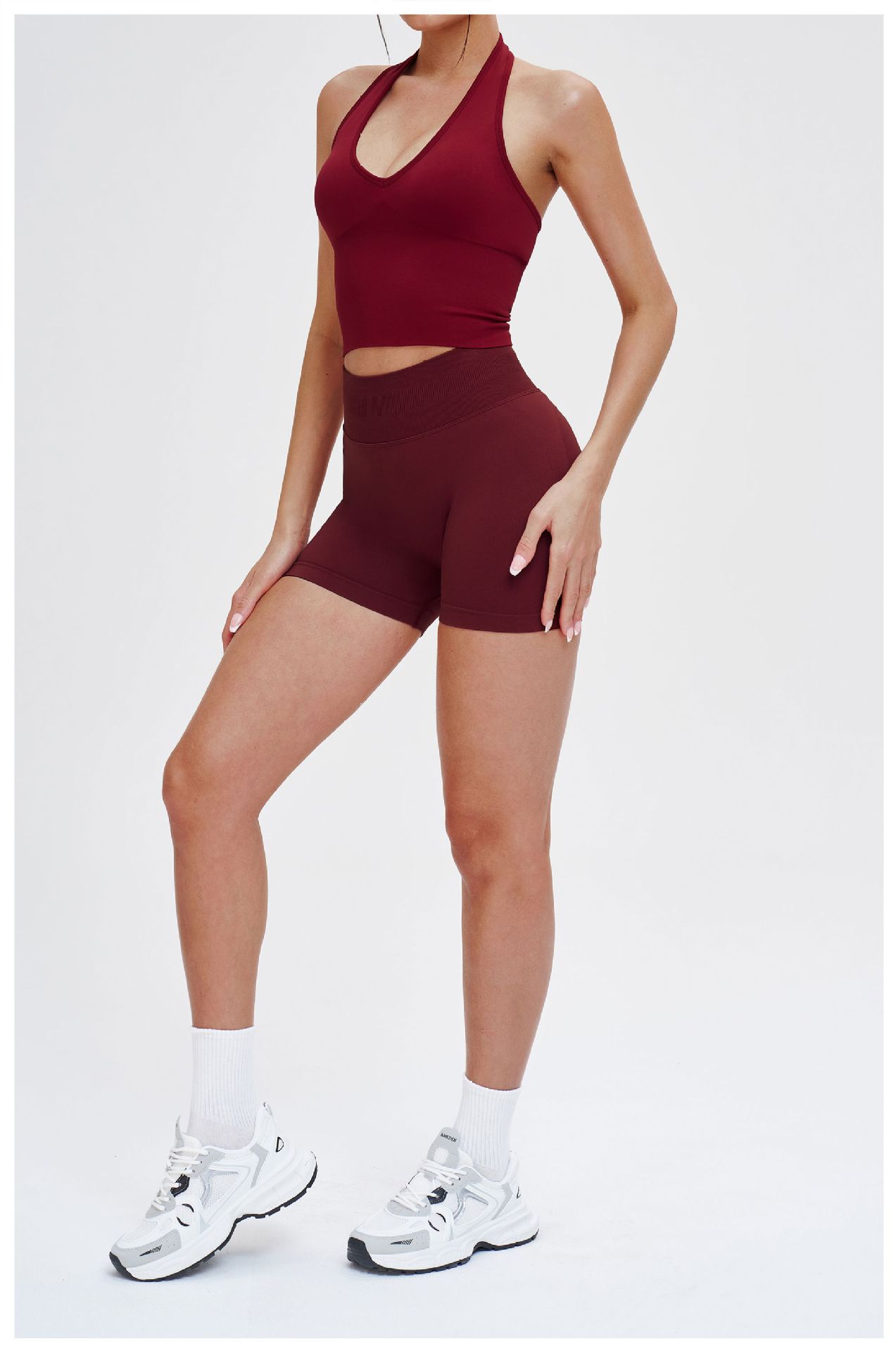 2026 Women's Yoga Gym Fitness 6-Piece Breathable Lightweight Sportswear Set High Quality Seamless Workout Outfits Elastic Waist