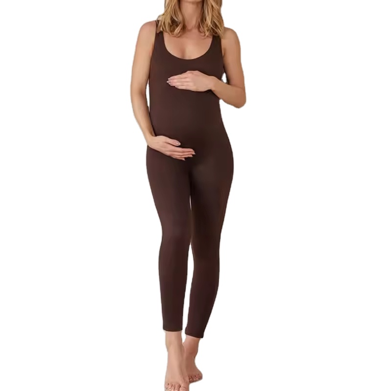 Maternity Wear One Piece Women Workout Romper Fitness Jumpsuit High Waist Breathable Casual Stretchable Playsuits