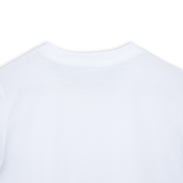 In Stock Women O-neck Cotton White Blank t Shirt