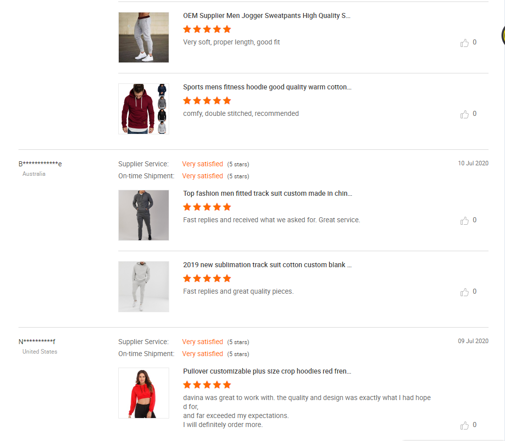Buyer Feedback