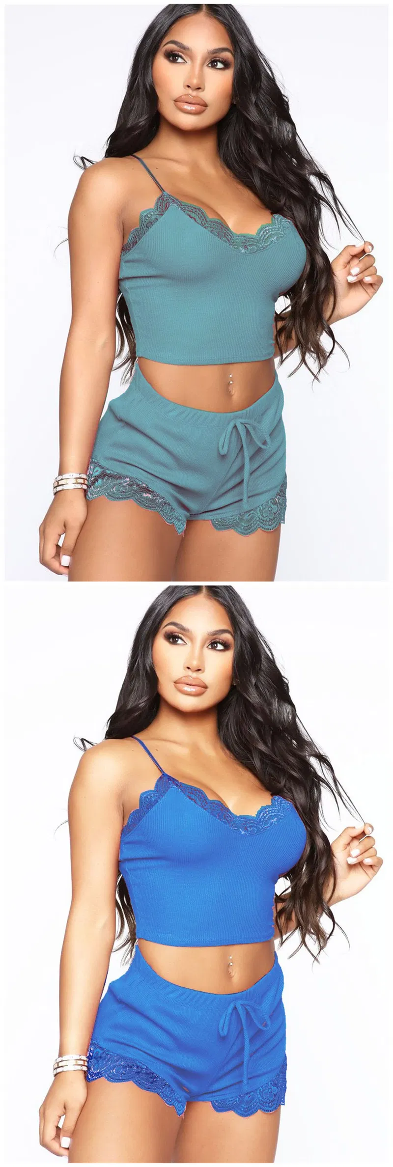 Wholesale Night Wear Cotton Pajama Women Loungewear Pyjamas Women's Sleepwear