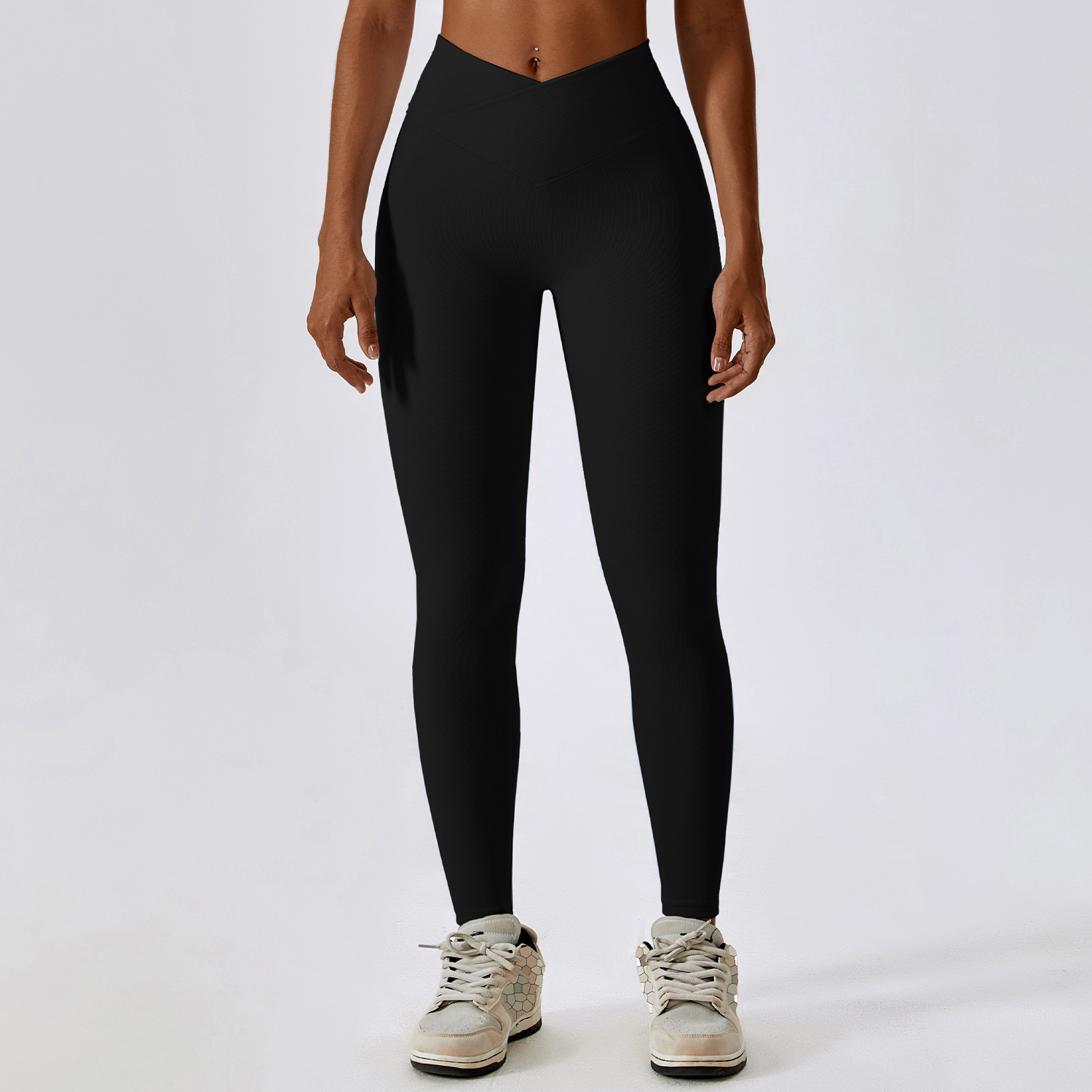Women's Yoga Wear Spandex Yoga Leggings Workout Activewear Gym Fitness Sets Custom logo Available