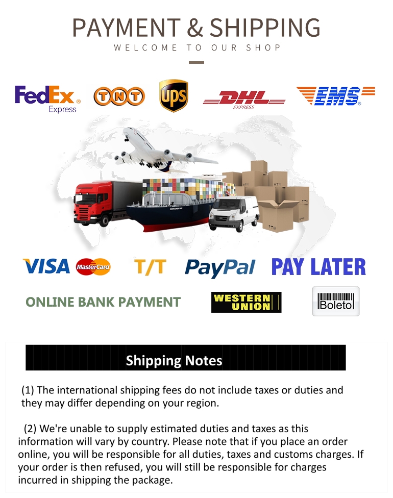 Payment Methods and Shipping Details