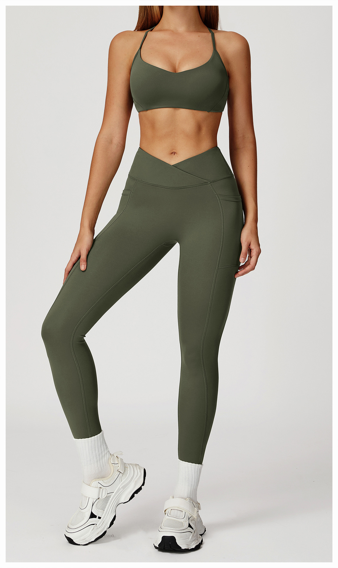 Wholesale Women's sports set Workout Two Piece Yoga Suit Gym Clothes Activewear Tracksuit fitness yoga sets for women gym