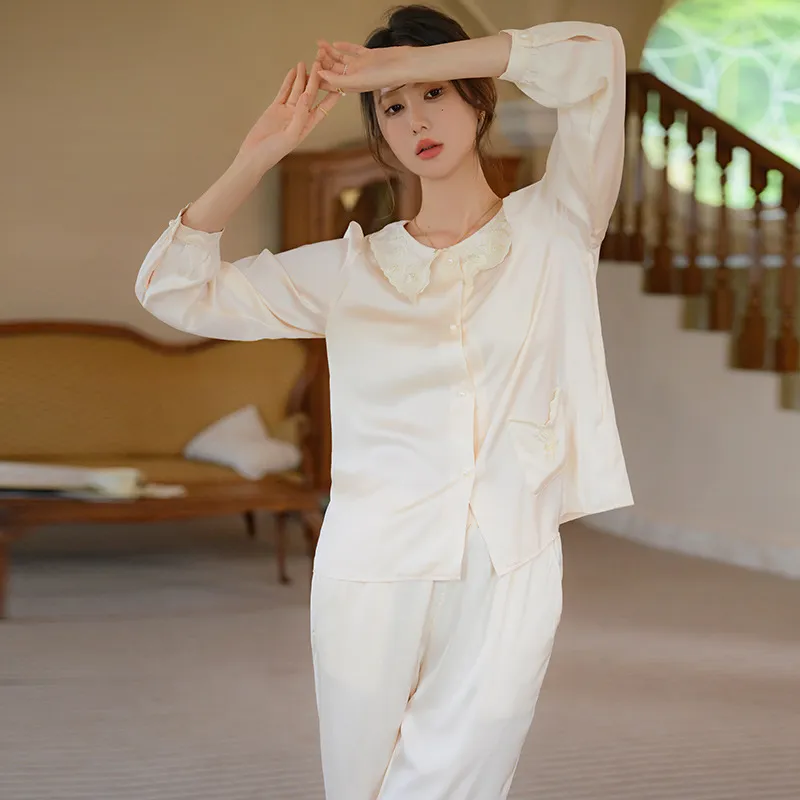 Sleepwear Lounge Wear Night Gown Women Sleepwear Sets Pants Pajamas