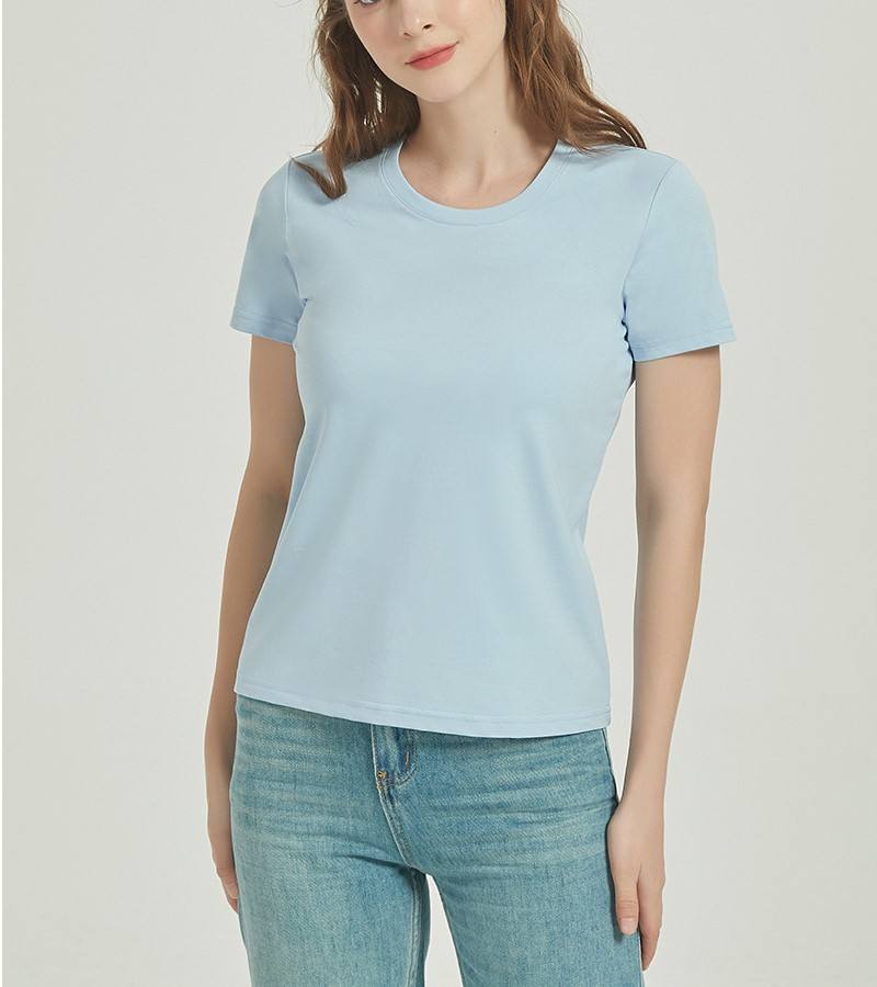 Casual Essential Top Basic Crew Neck Loose Short Sleeve Women's T-Shirt Women's Casual T-Shirts