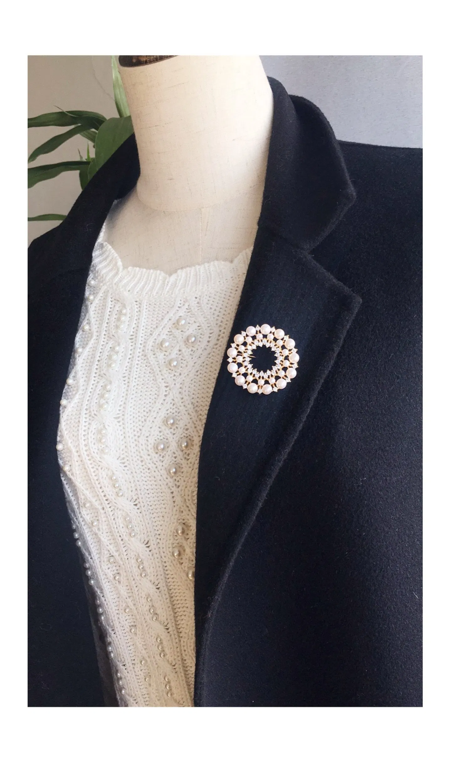 Women's Black Wool Coat