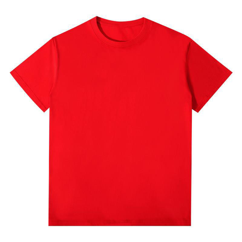 Bangladesh China Factory Price Custom Logo Embroidery Crew Neck Cotton Men's And women's Short-sleeved Work Uniforms T-shirts
