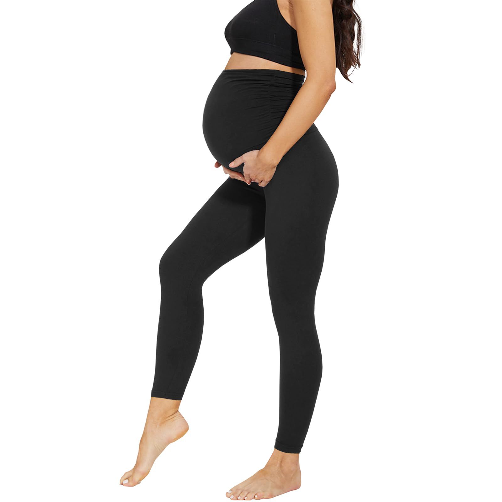 Spot Goods Maternity Elasticity Breathable Tight Pants High Waist comfort Maternity Pants for Office Pregnancy Pant Maternity