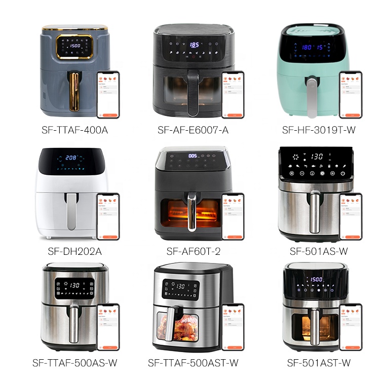 12 in 1 Smart Latest air Fryer with Wifi Function TUYA APP 5Liter 1700W WIFI APP Control Reminder air Fryer