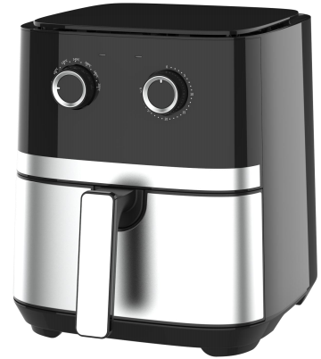 Oil Free Electric Air Fryer 5L Stainless Steel Air Fryer with 1900 Watt 110V 127V 220V Mechanic Control Temperature Adjustable