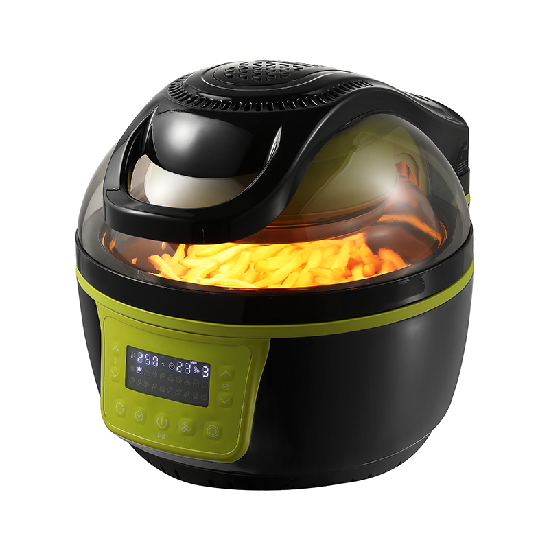 Commercial Grade 10L Air Fryer with See Through Lid and Removable Nonstick Basket for Easy Maintenance