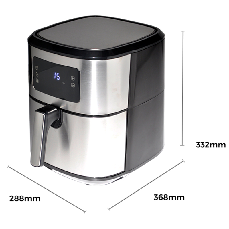 Wholesale Smart 6L Digital Air Fryers Non-stick Cooking Surface Electric Control Oil Free Air Fryer for Household