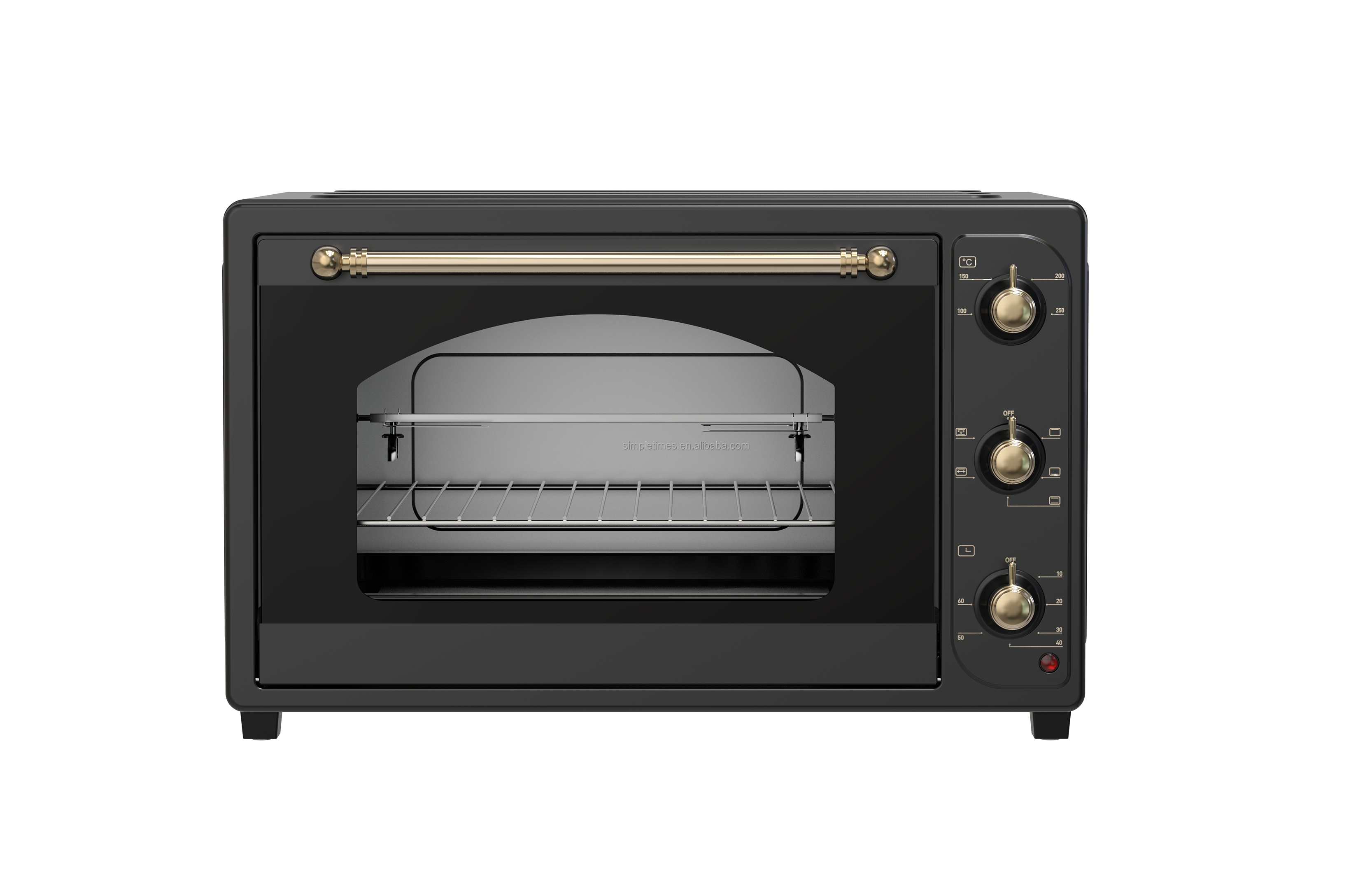 Simple Times Mechanical Air Fryer Oven Stainless Steel Air Fryer Oven Large Capacity 48 Liters Electric Oven