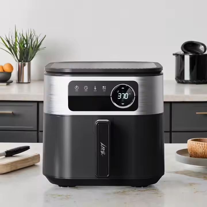 3-in-1 High-Power Digital Display Electric Air Fryer &amp; Steamer Oil-Free Fast Home &amp; Hotel Cooking for Household Use