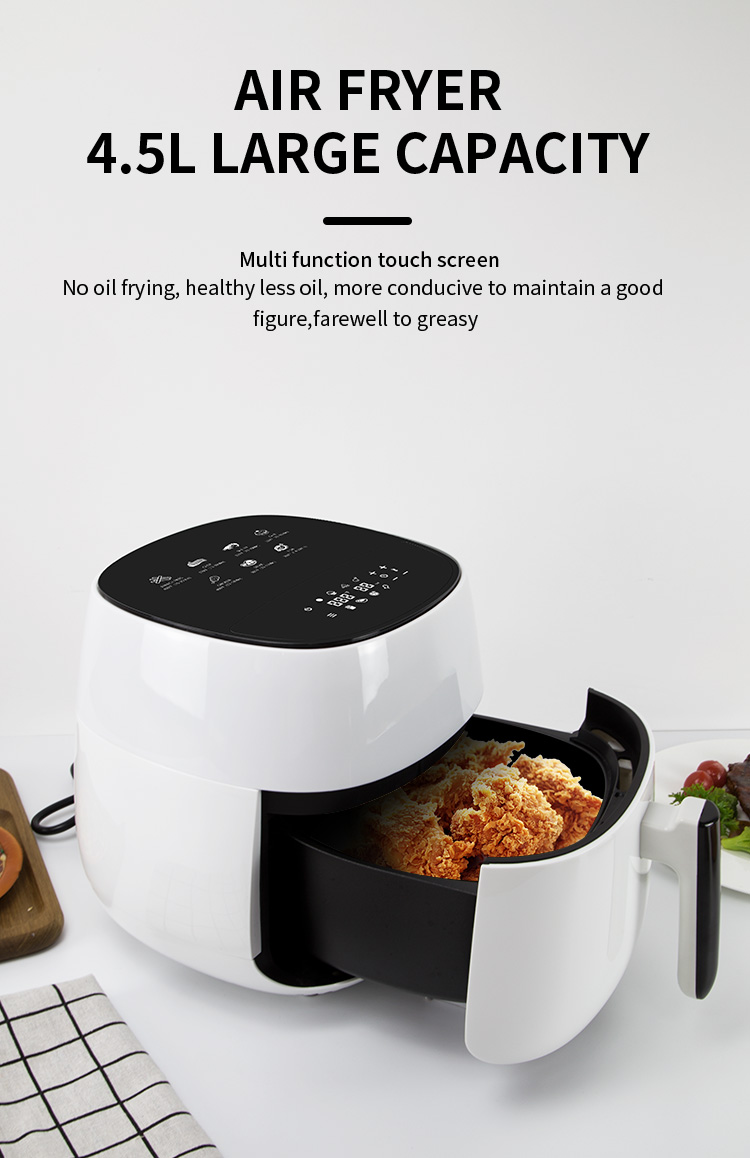 4.5L Kitchen Cooking Appliance Smart Digital Toaster Electric Oil-free Air Fryer