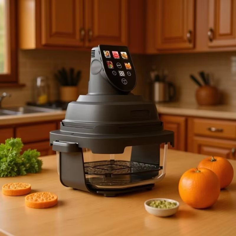 New Smart Oil Free Multi Functional Visible Double Layer Automatic Home air Fryer