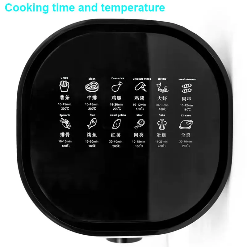 Air Fryer Display panel detail