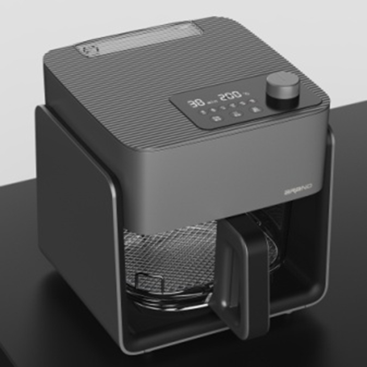 New 4L 5L Oil Free Fryer Electric Deep Digital Rapid Air Fryer Glass Container Smart air Fryer