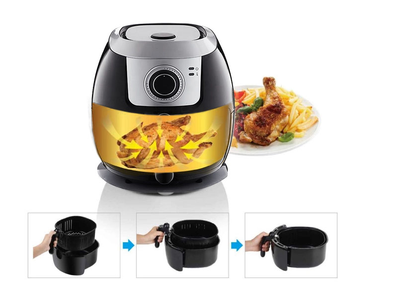 Commercial Grade air Fryer Home Used air Fryer for Sale No Stick No Oil 5.5L Digital air Fryer