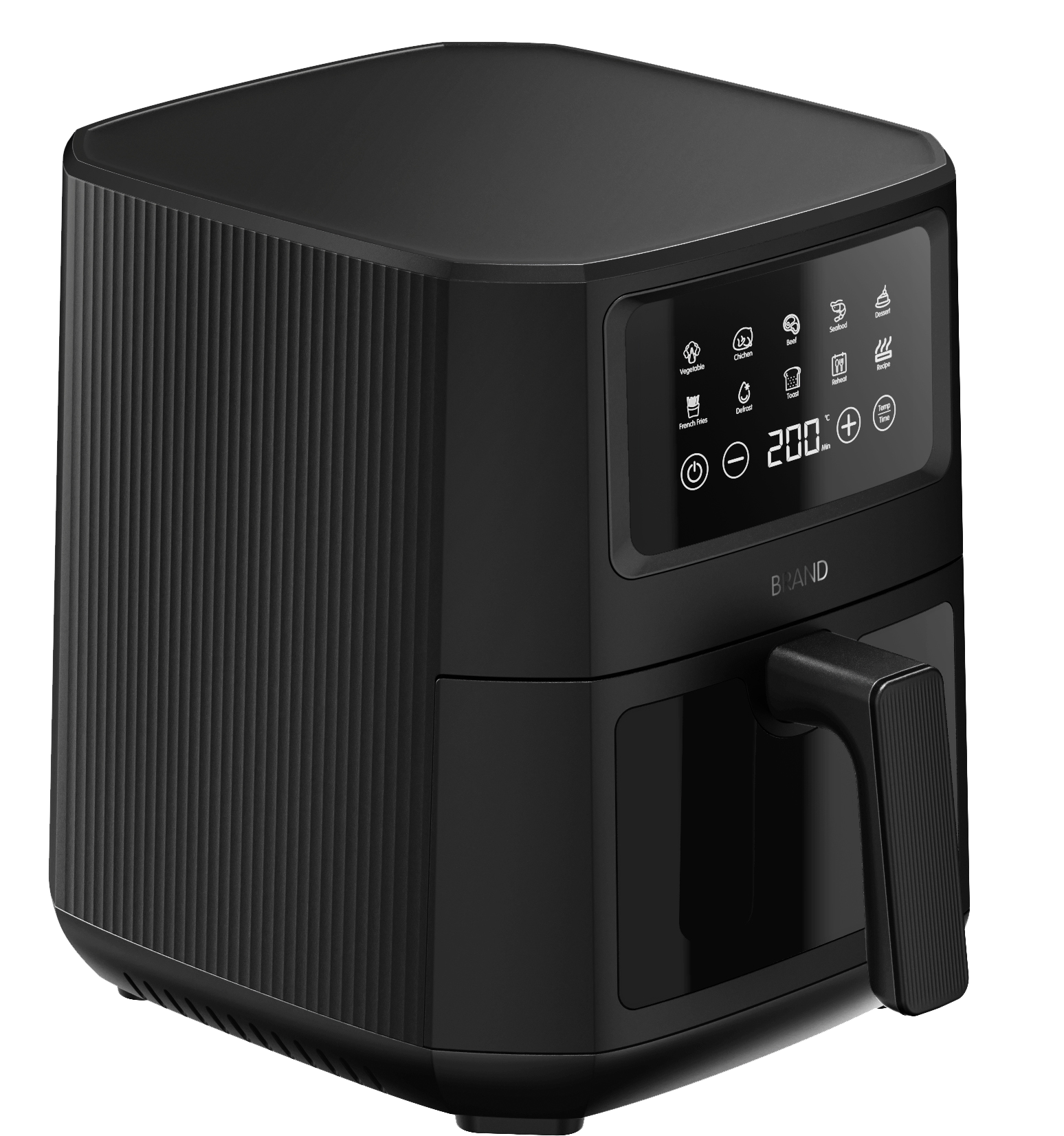 Convenient 1800W 10-in-1 7L Capacity Air Fryer for Quick &amp; Easy Meals With Nonstick &amp; Dishwasher Safe Basket