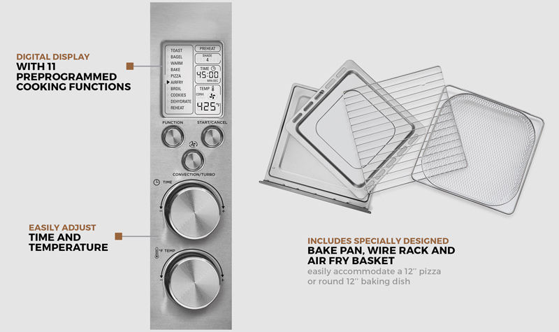High speed toaster oven detail