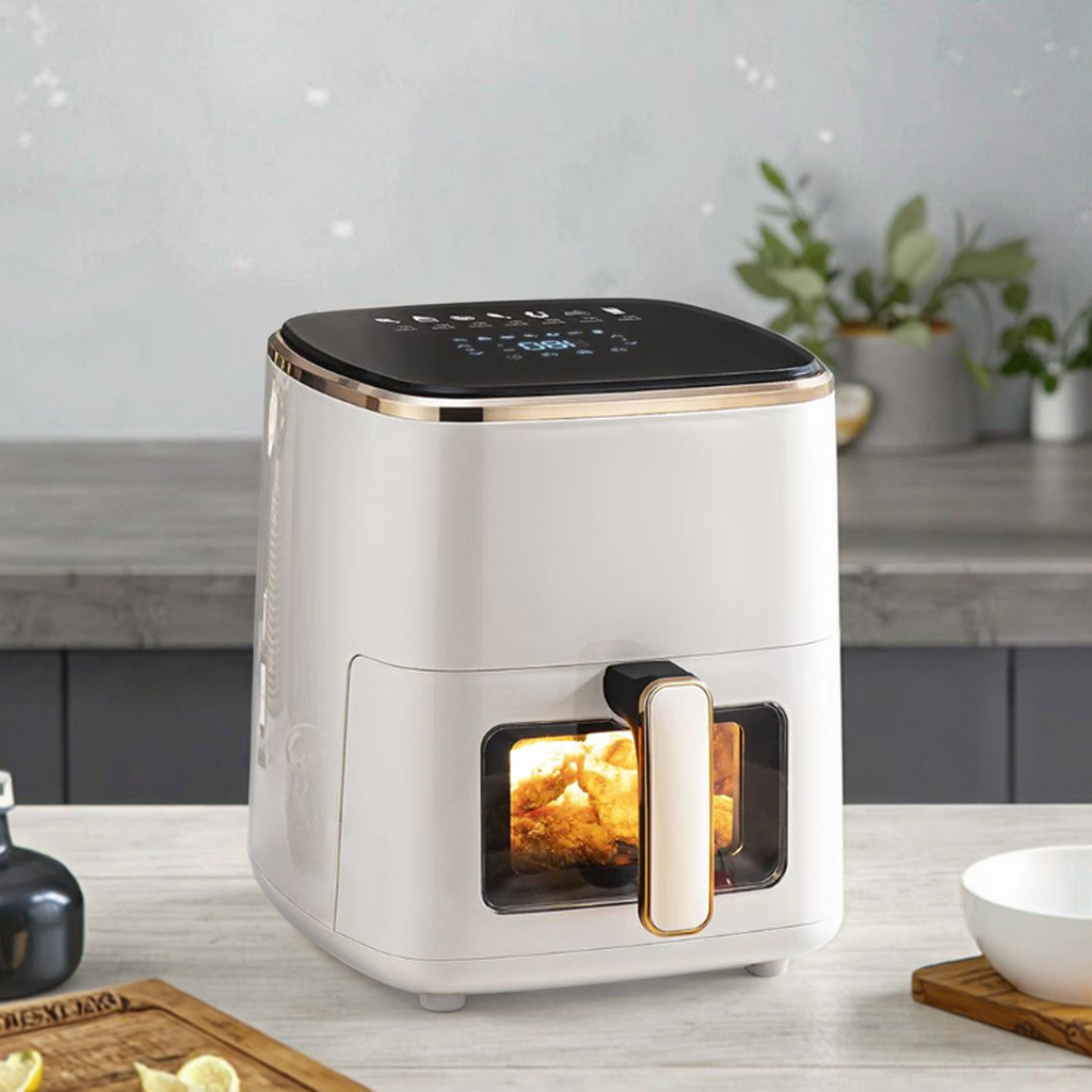 5.5L Multifunctional Modern Air Fryer Digital Controlled Household Cooker LCD Display