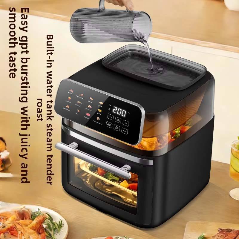 15L Modern Plastic Digital High-quality Smart Electric Air Fryer Touchscreen Display Visible Steam WIFI Oven