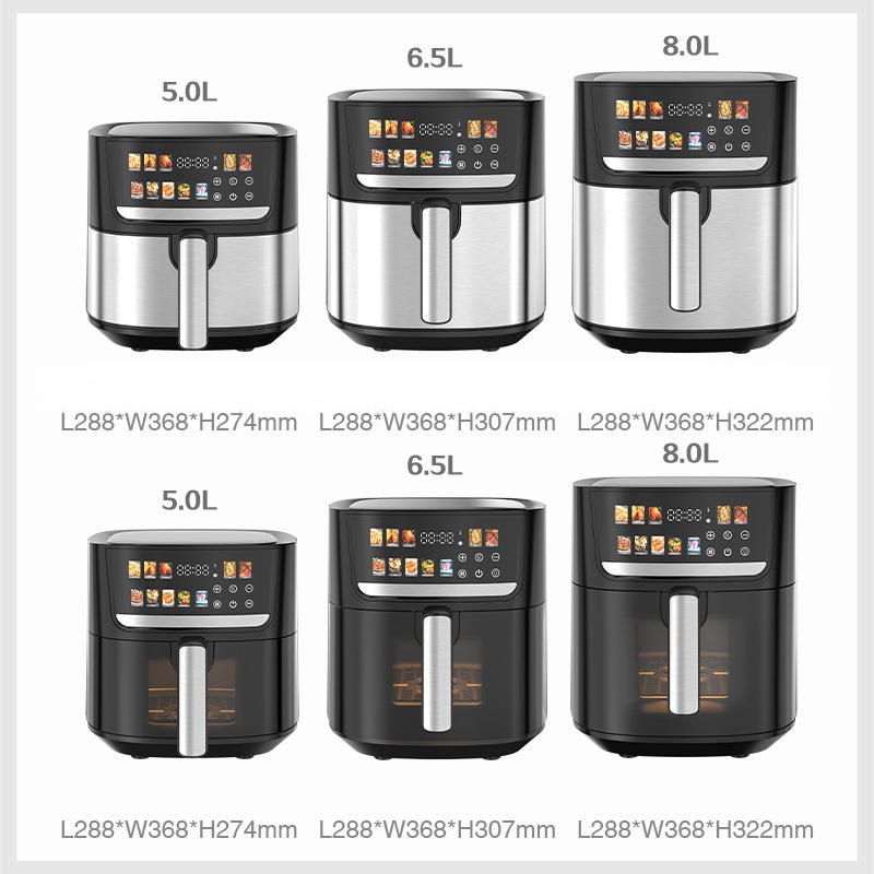High Power Fast Heating Intelligent air Fryer Multifunctional Fully Automatic Electric Fryer for Frying French Fries and Chicken