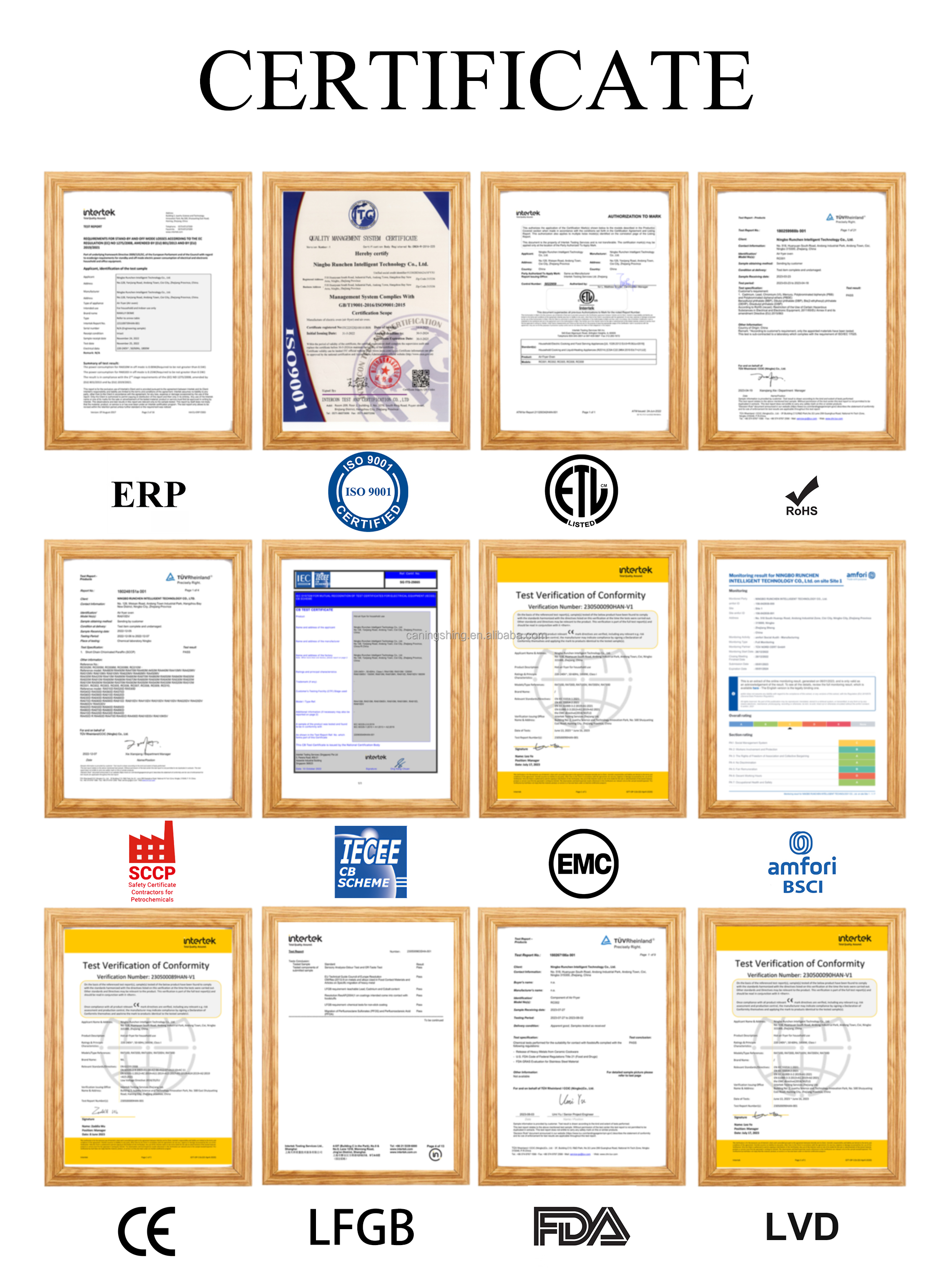Certifications