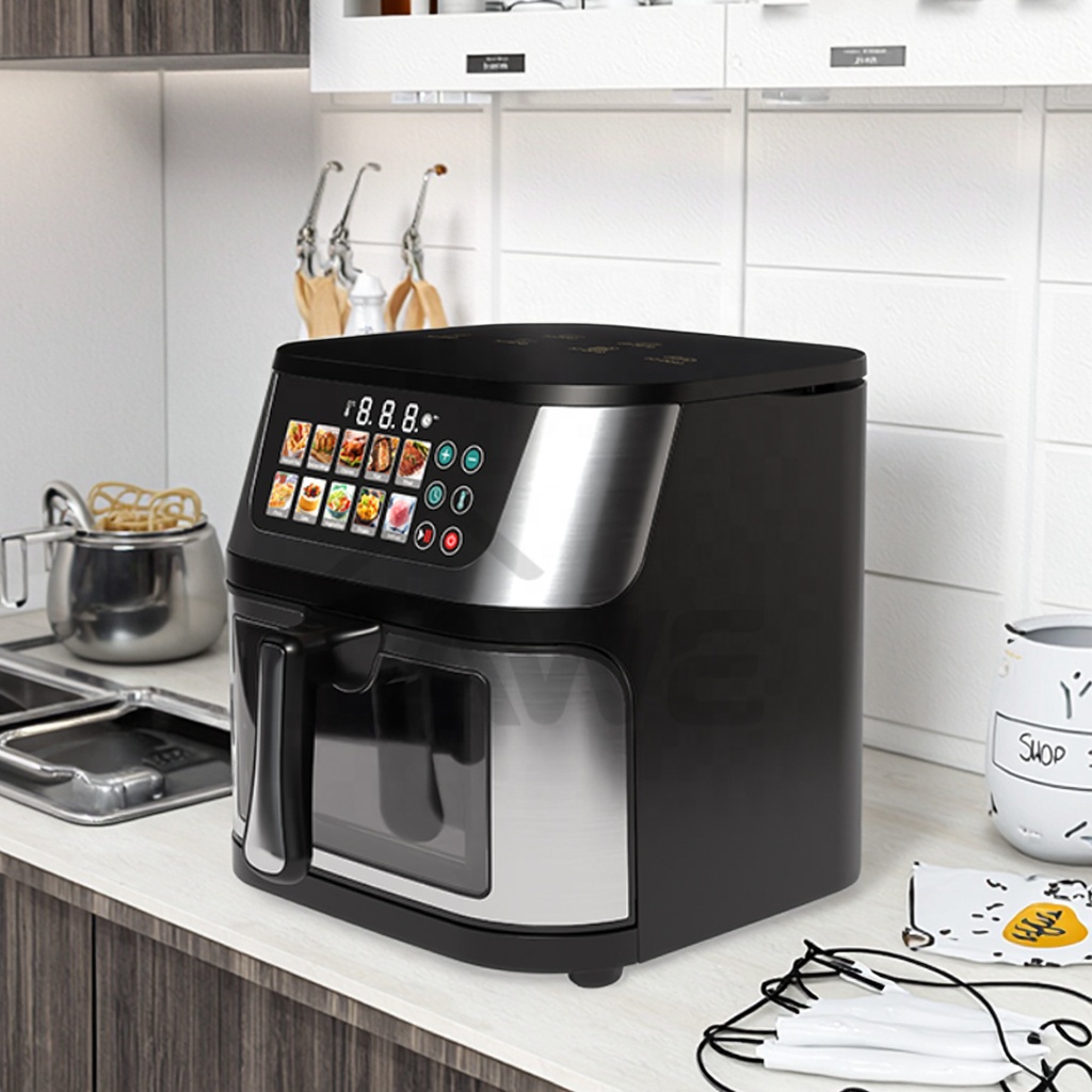 10L Large Capacity Electric Air Fryer Oven Multifunctional Oil-Free Electric Cooker Healthy Kitchen Appliance for Home